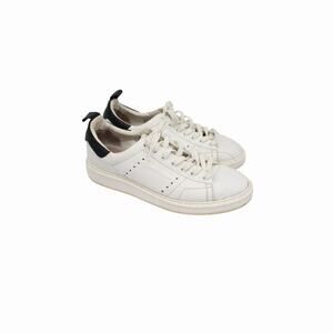 Golden Goose White Leather Lace-Up Low Top Starter Sneakers White Size 39